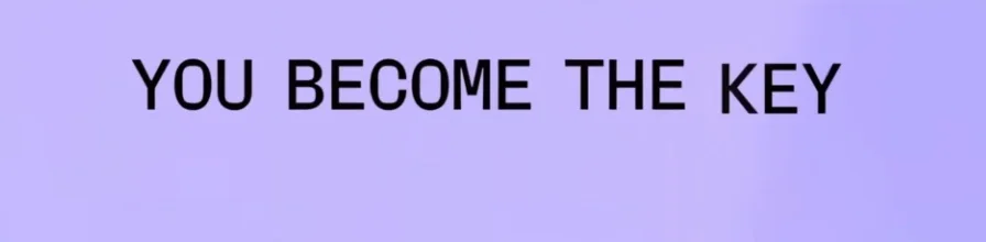 Text on a black background that says 'YOU BECOME THE KEY TO YOUR WALLET' and a 'RESTORE NOW' button.