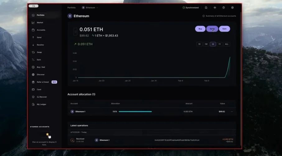 Swap interface showing asset selection and provider rates.