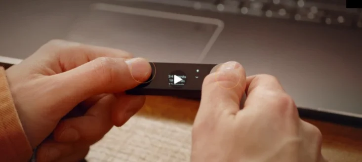Ledger Nano X screen asking to select the recovery phrase word count (24, 18, or 12).
