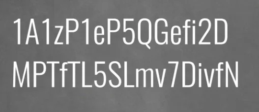 A long string of alphanumeric characters representing a blockchain wallet address.