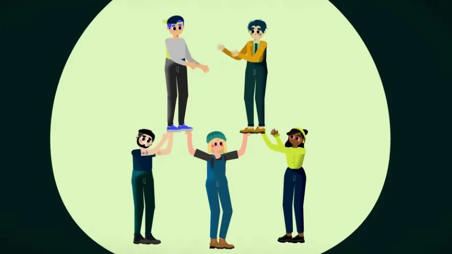 Visual analogy representing the pyramid structure often found in unsustainable staking mechanisms.