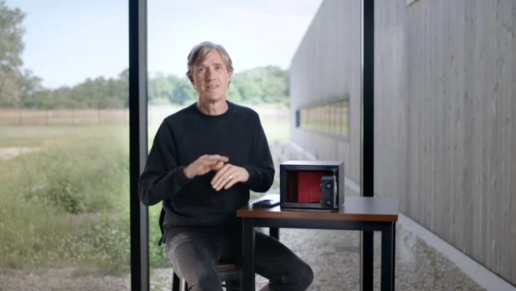 Ian Rogers gesturing while talking about security, emphasizing protection.