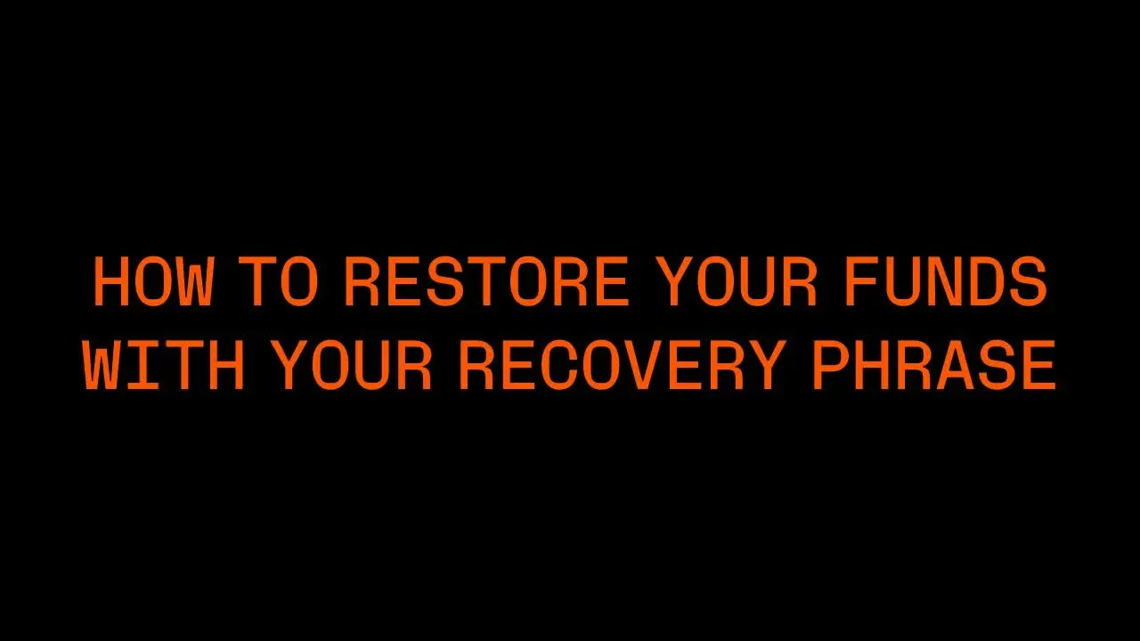 How to Restore Your Ledger Device with a Recovery Phrase