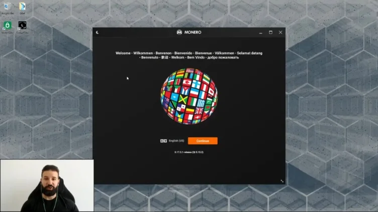 Monero GUI wallet setup screen presenting different modes.