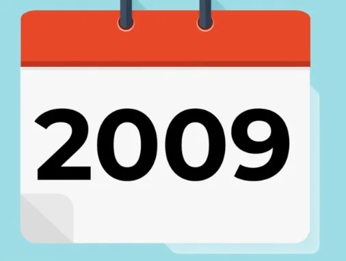 A calendar showing the year 2009.